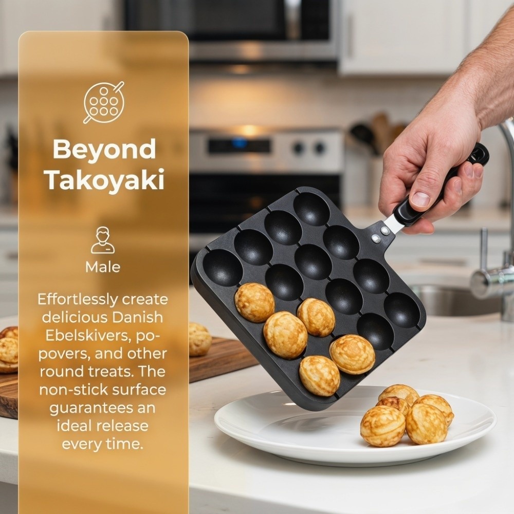 Takoyaki Pan Cast - Wajan Panggang Takoyaki Aluminium Cor Anti