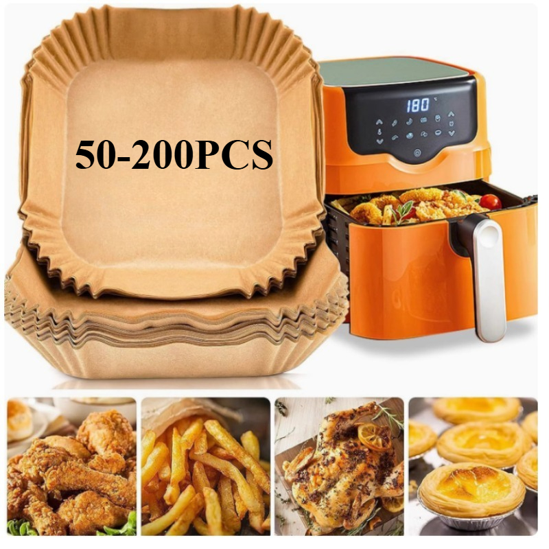 Home Cooking Oil Disposal - 50-200 Buah Kertas Perkamen Penggoreng Udara