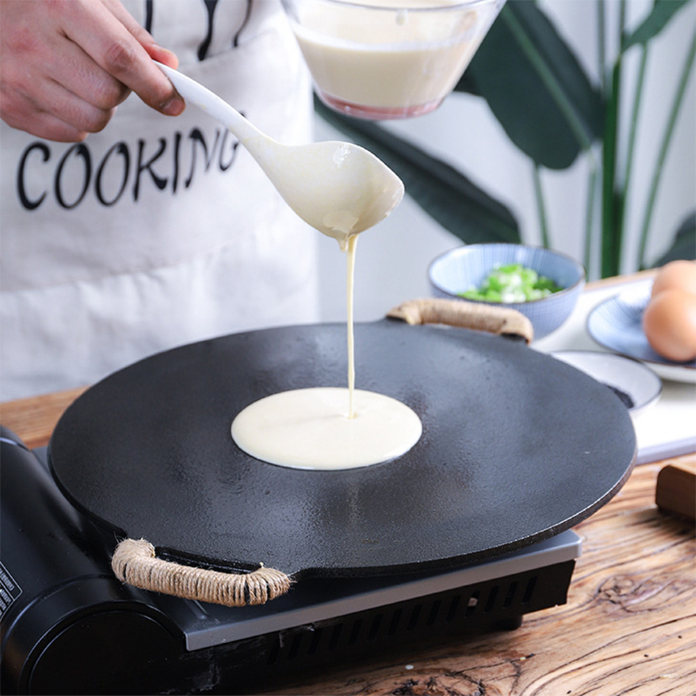 Crepe Pan Nonstick - Wajan Panggang BBQ Diameter 10.2/11/11.8/12.6/13.4 Inci,