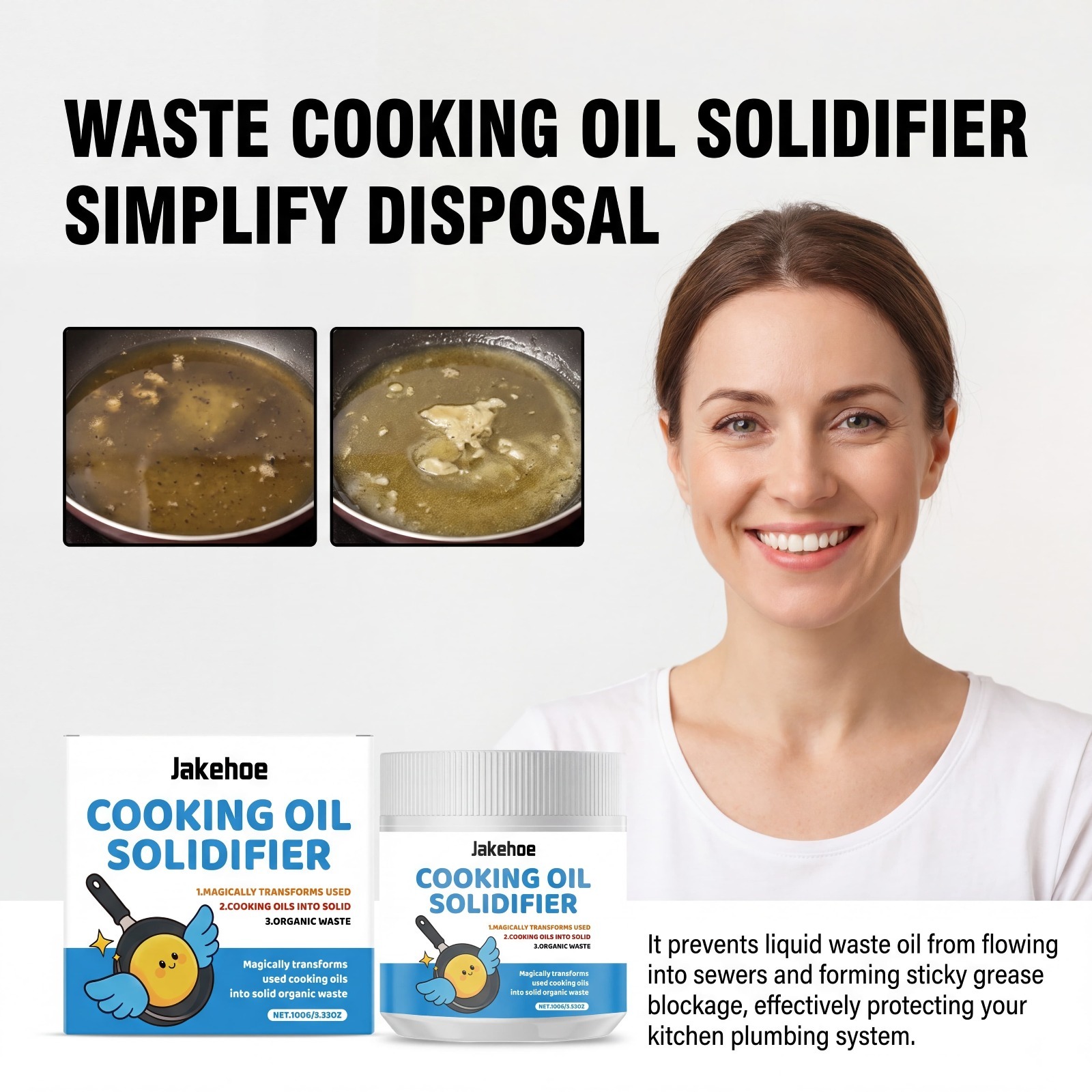 Bubuk Pengental Minyak Goreng  - Home Cooking Oil Disposal ulasan dan harga