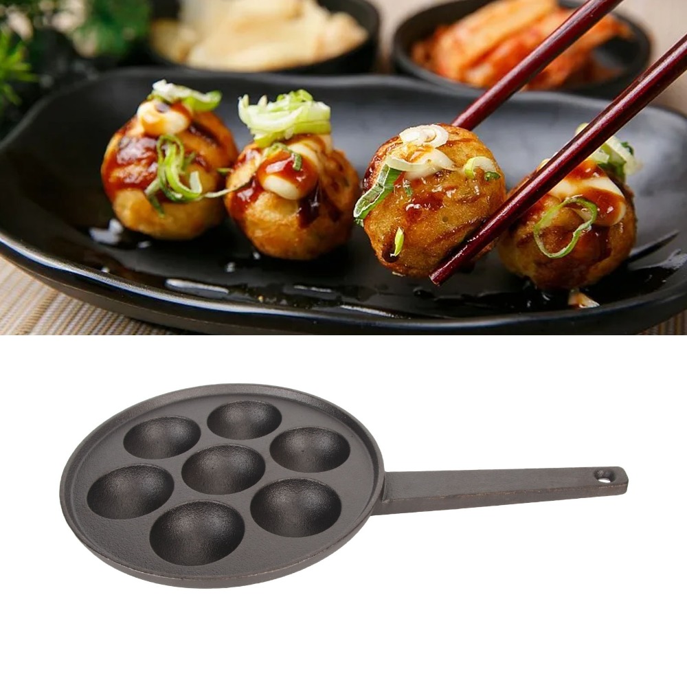 Wajan Takoyaki Besi Cor Diamet - Takoyaki Pan Cast ulasan dan harga