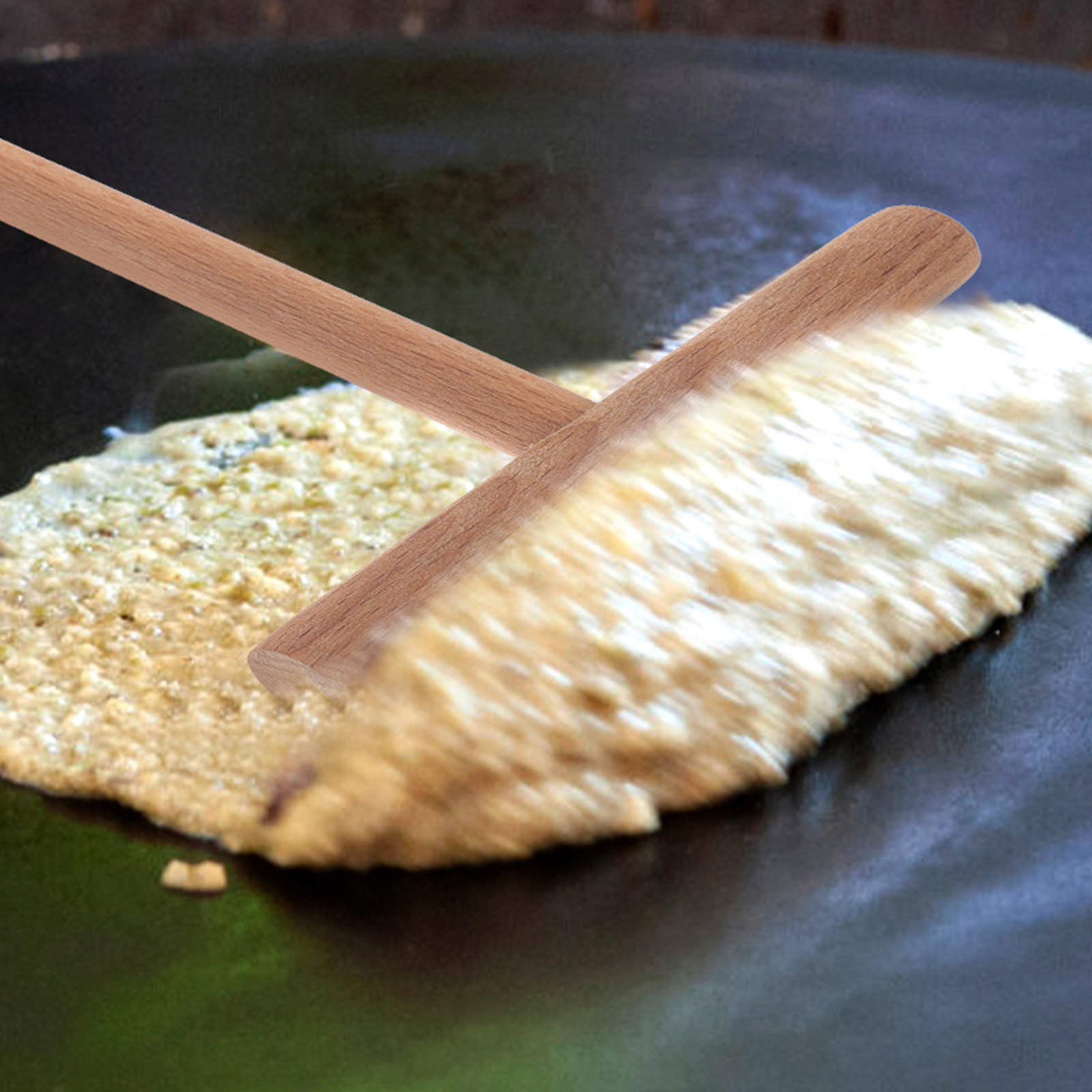 1Set Alat Pembuat Pancake Kayu - Crepe Pan Nonstick ulasan dan harga