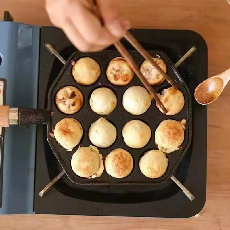Wajan Telur Anti Lengket dari  - Takoyaki Pan Cast ulasan dan harga