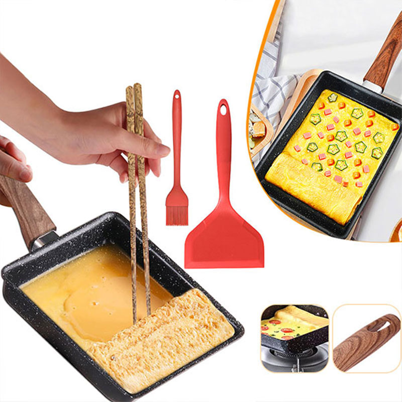 Tamagoyaki panci omelet Jepang - Crepe Pan Nonstick ulasan dan harga