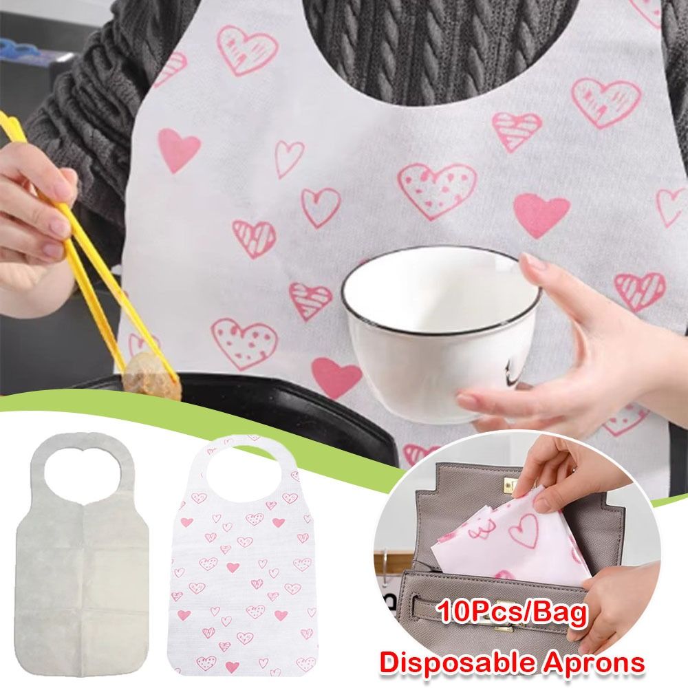 10Pcs/Bag Apron Sekali Pakai M - Home Cooking Oil Disposal ulasan dan harga