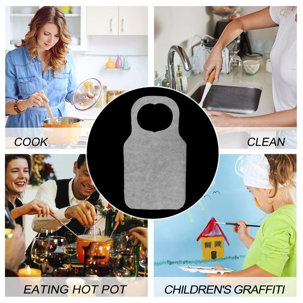 10Pcs/Bag Apron Sekali Pakai M - Home Cooking Oil Disposal ulasan dan harga