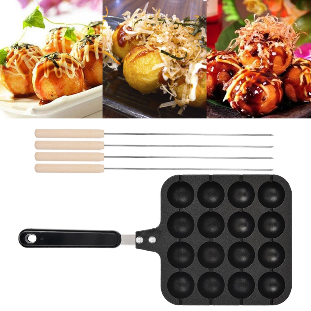Wajan Panggang Takoyaki Alumin - Takoyaki Pan Cast ulasan dan harga