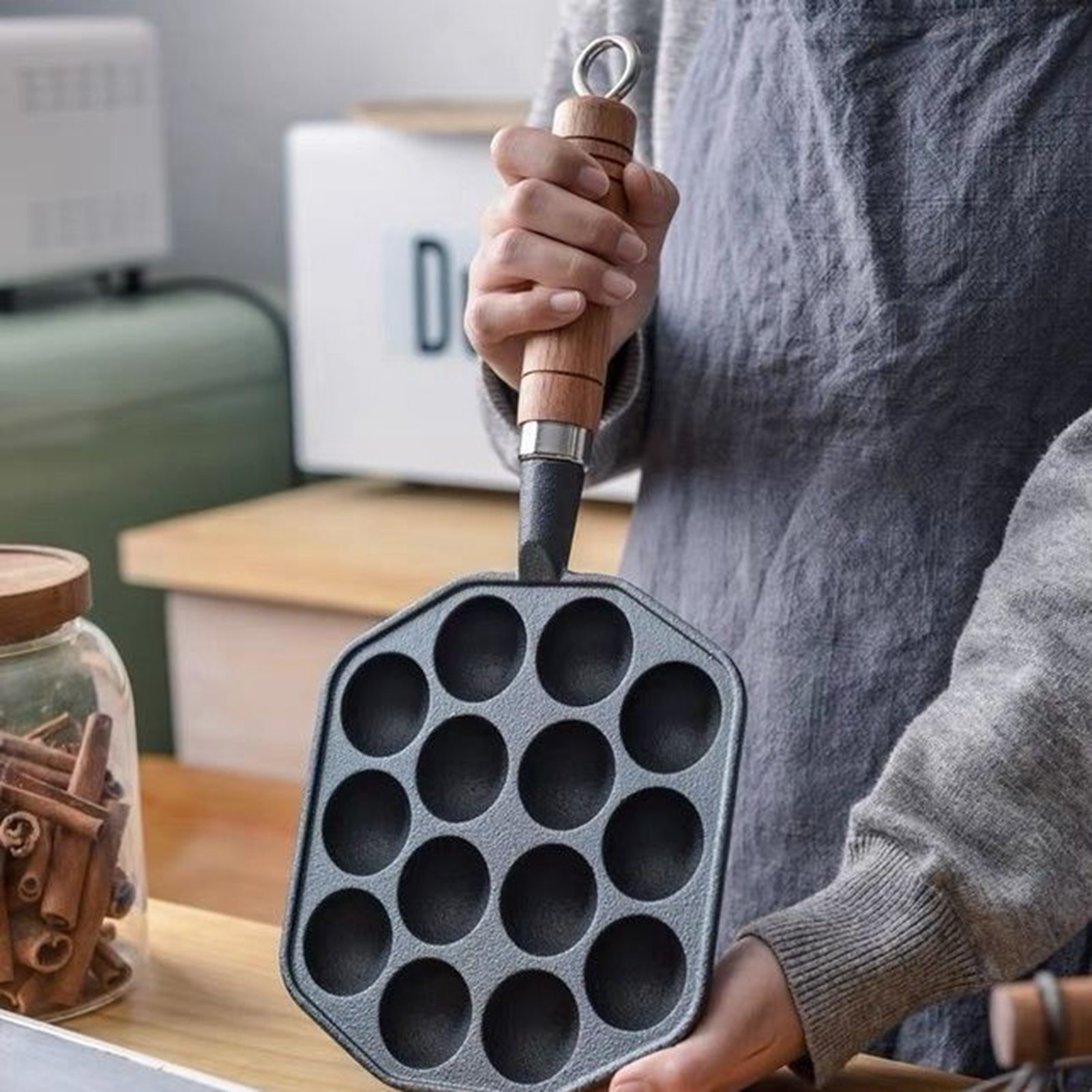 Panci Panggangan Takoyaki Muda - Takoyaki Pan Cast ulasan dan harga