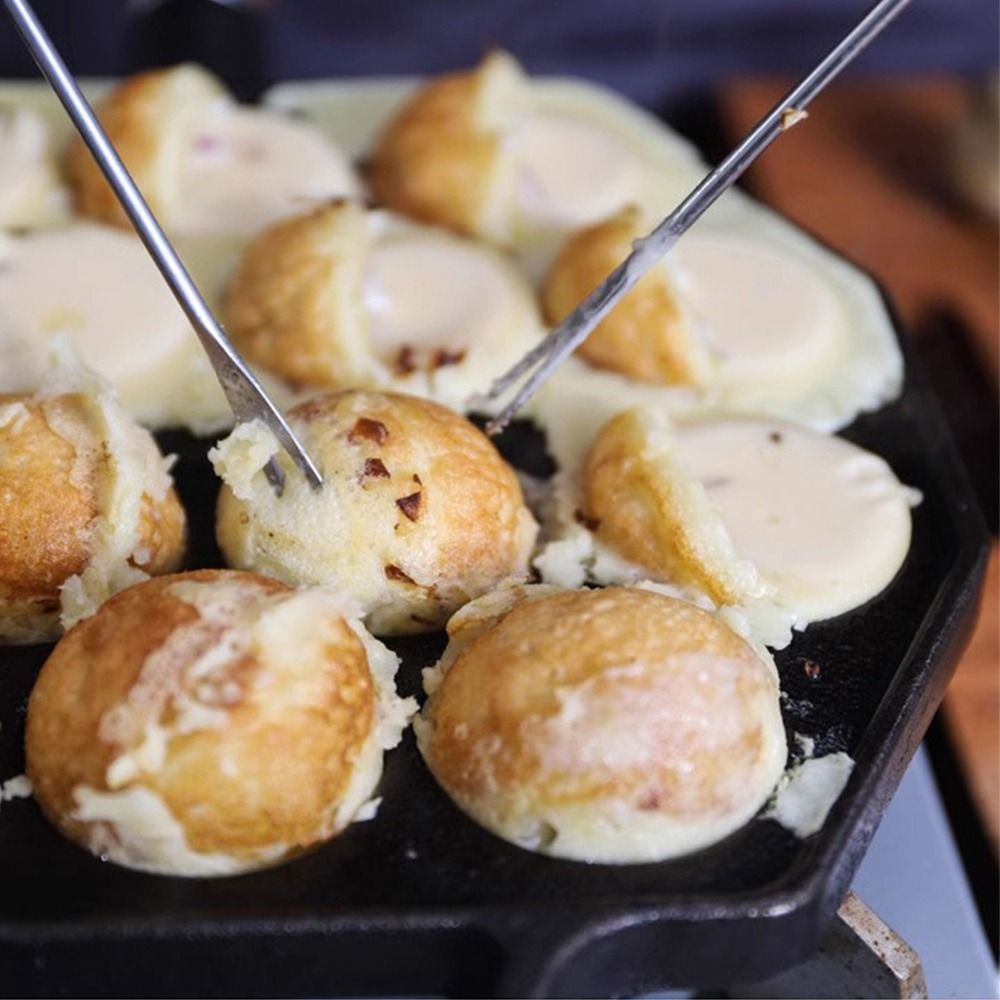 Wajan Takoyaki Besi Cor 15 Lub - Takoyaki Pan Cast ulasan dan harga