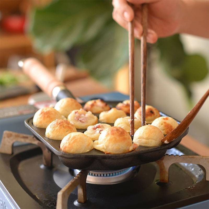 12/14 Lubang Takoyaki Pan Pega - Takoyaki Pan Cast ulasan dan harga