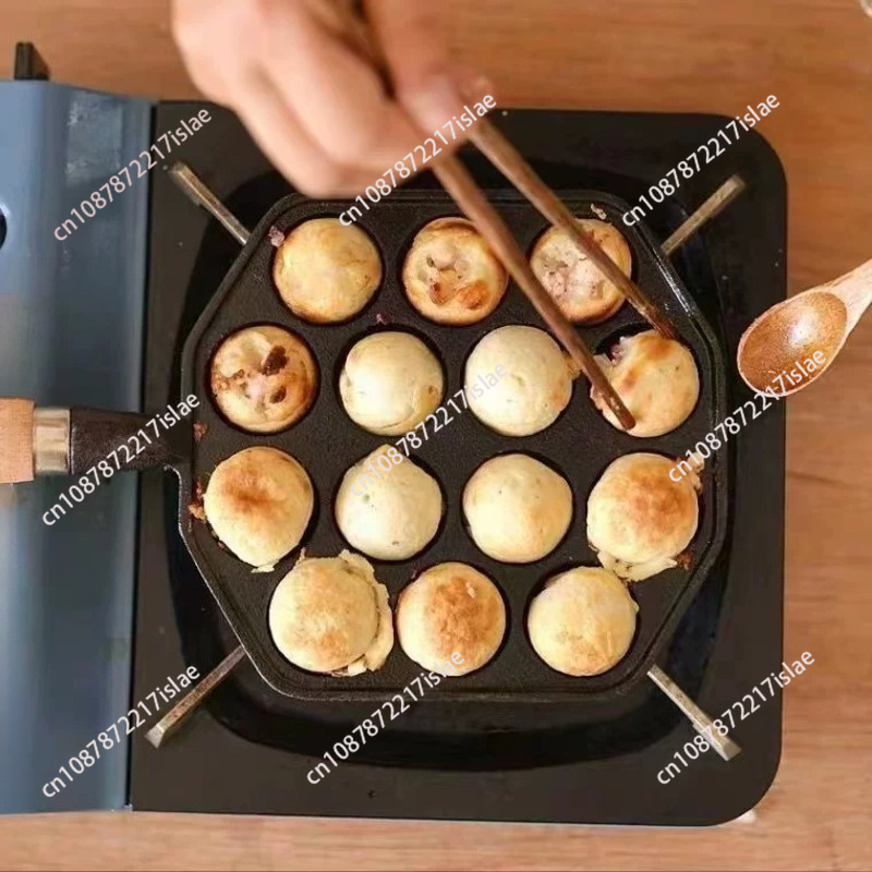 Wajan Takoyaki 14 Lubang Anti  - Takoyaki Pan Cast ulasan dan harga